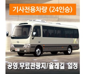 24인승차량 + 전용기사 - 공영.무료관광지/올레길 일정